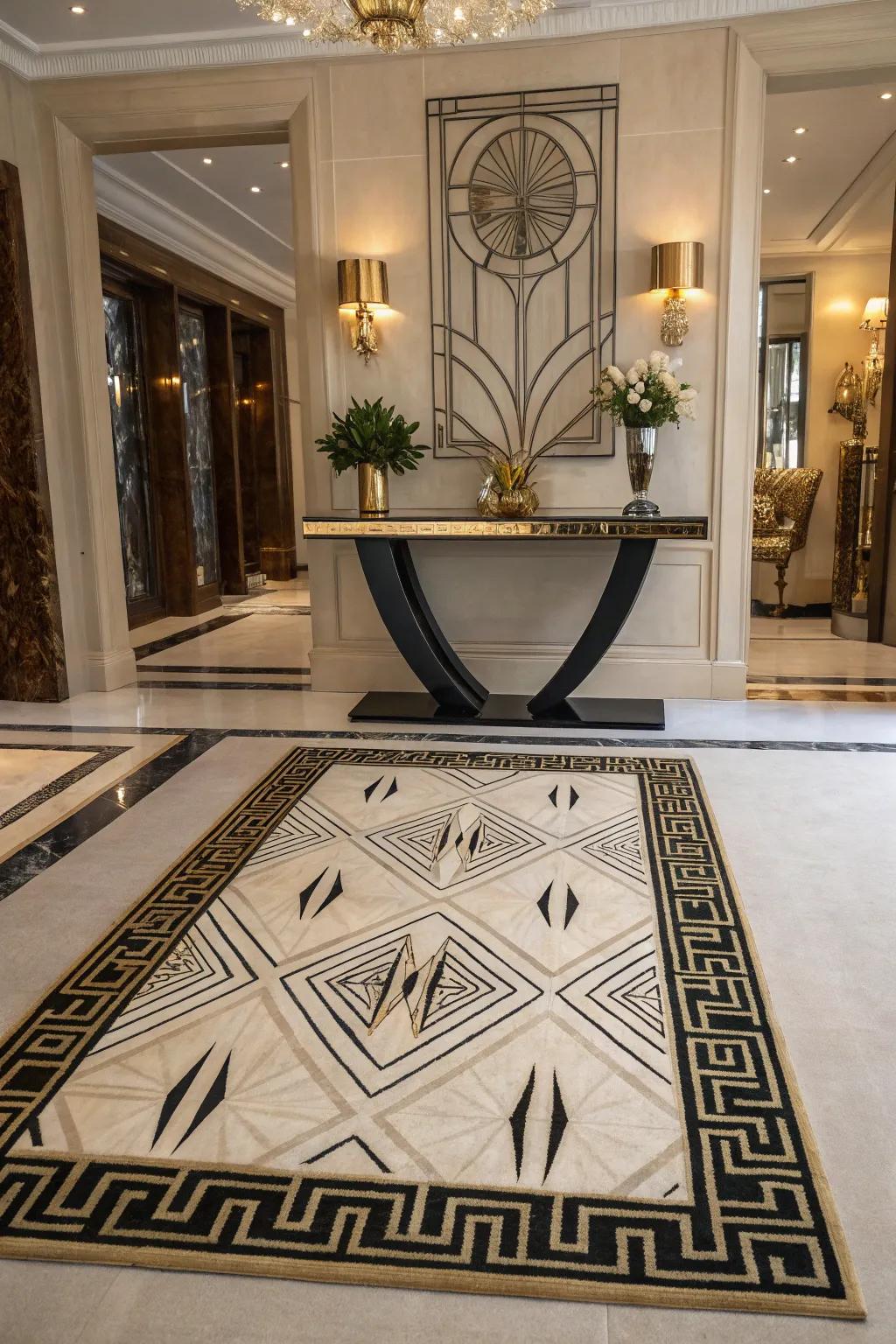 Art Deco rugs add timeless elegance to any space.