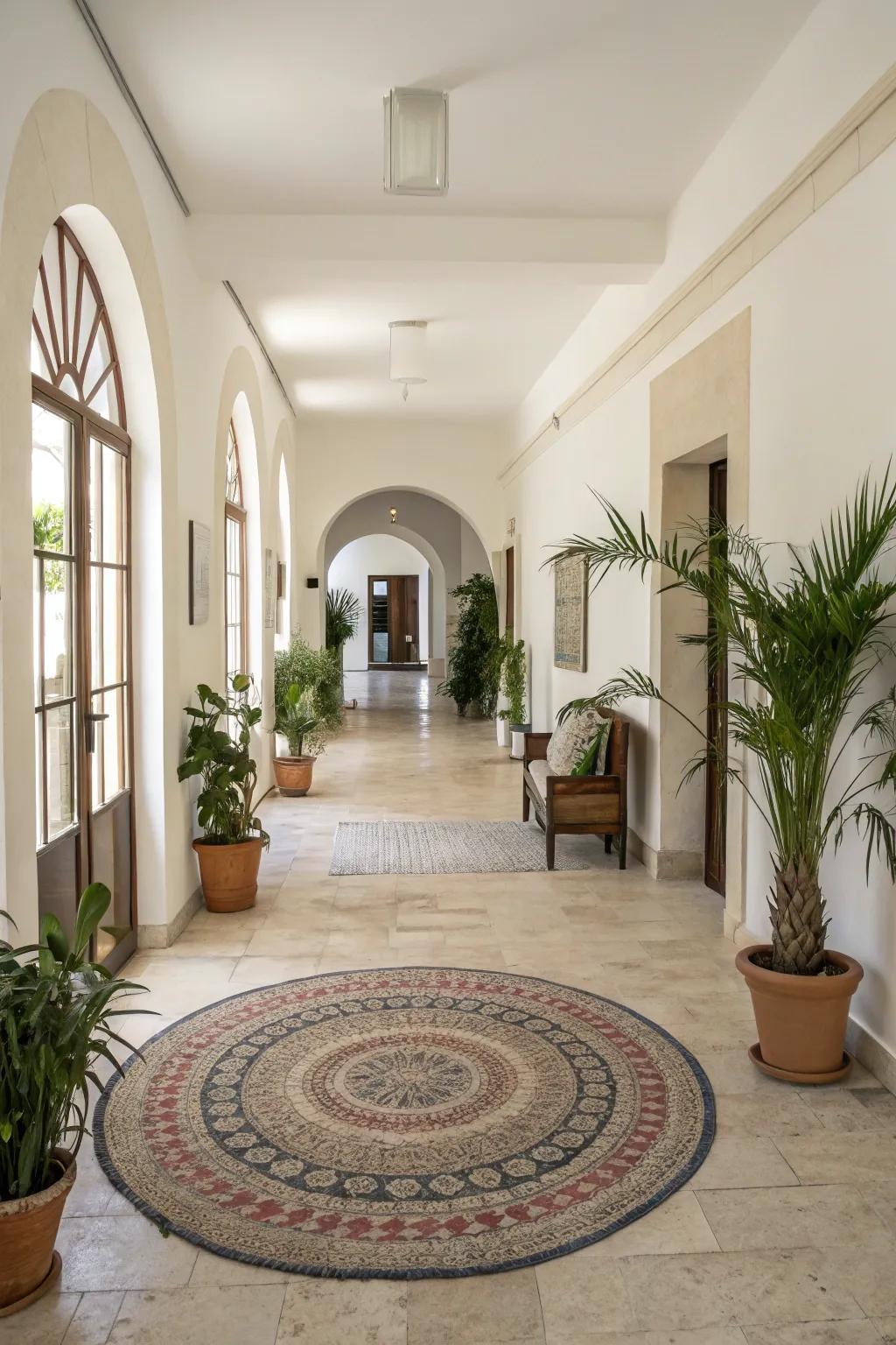 Unconventional carpet forms introduce playful elements.