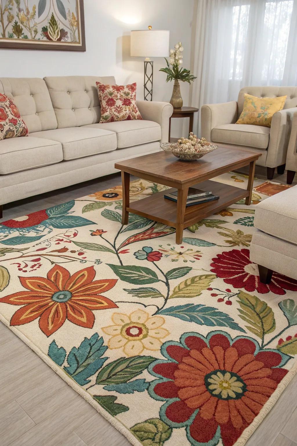 Statement carpets function as artistic focal points in any area.