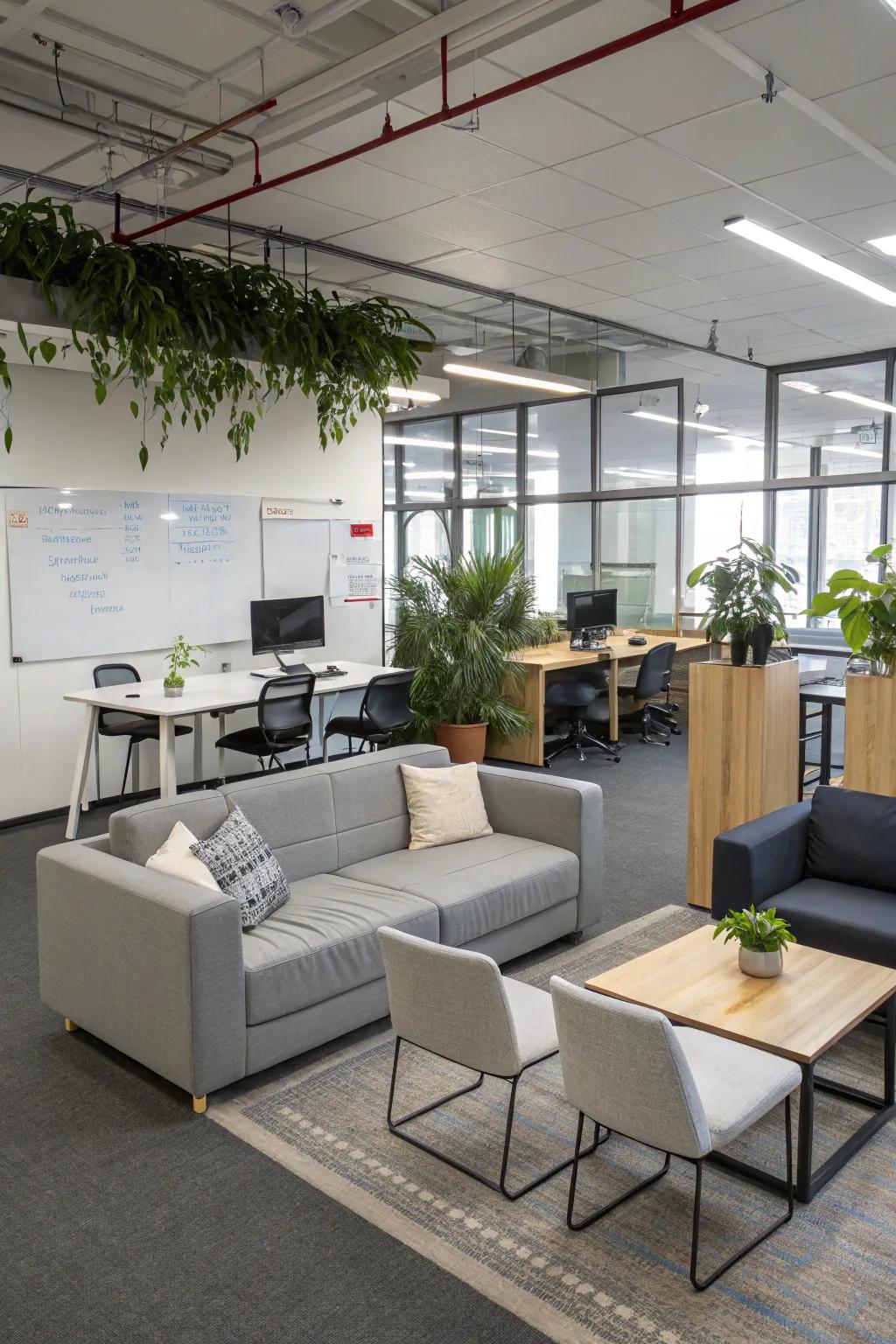 Furniture that adapts accommodates diverse office needs.