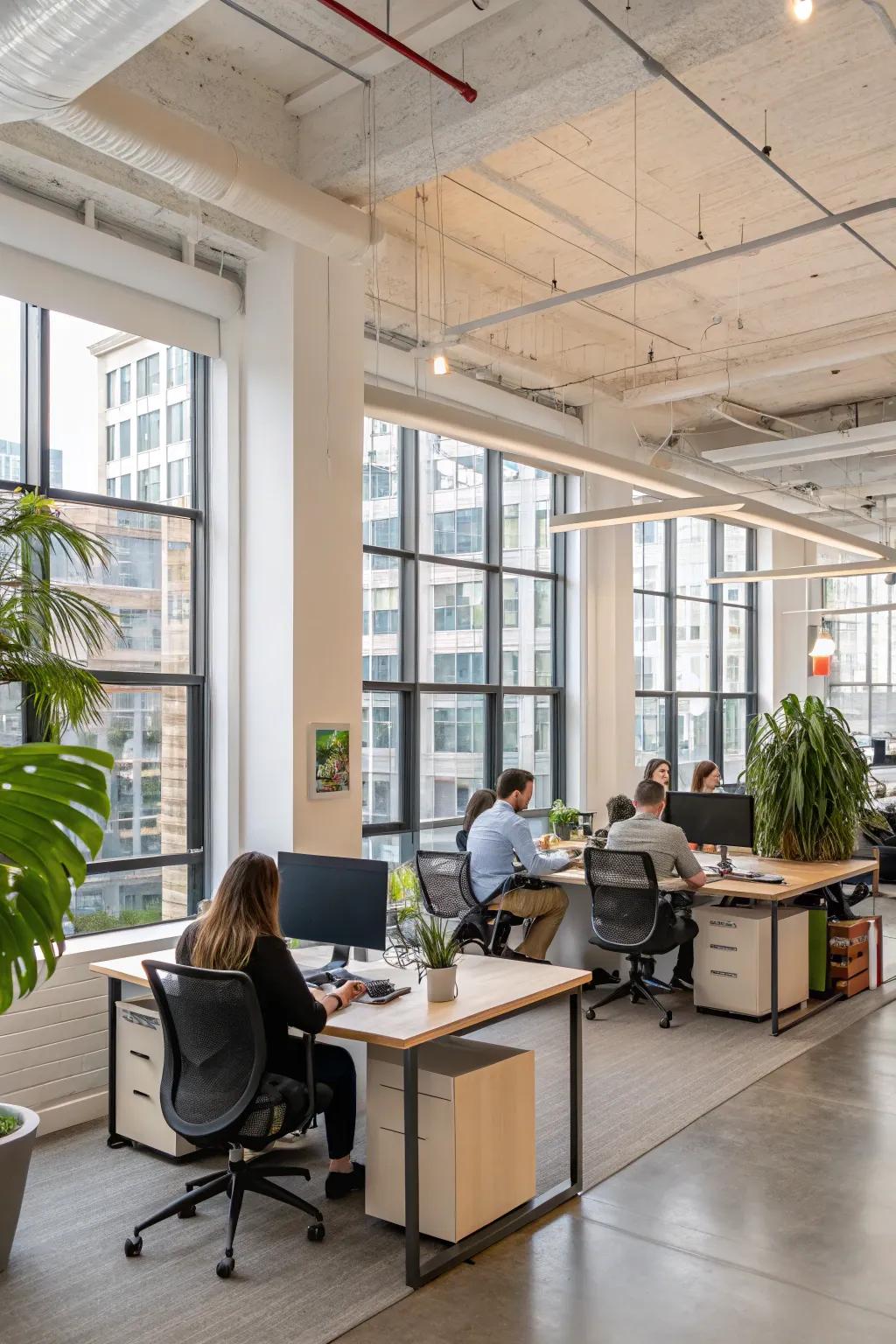 Open floor plans foster collaboration and stronger connections.