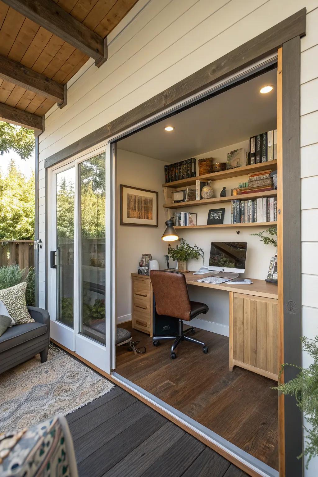 Sliding doors are perfect for sustaining separation and privacy in small areas.