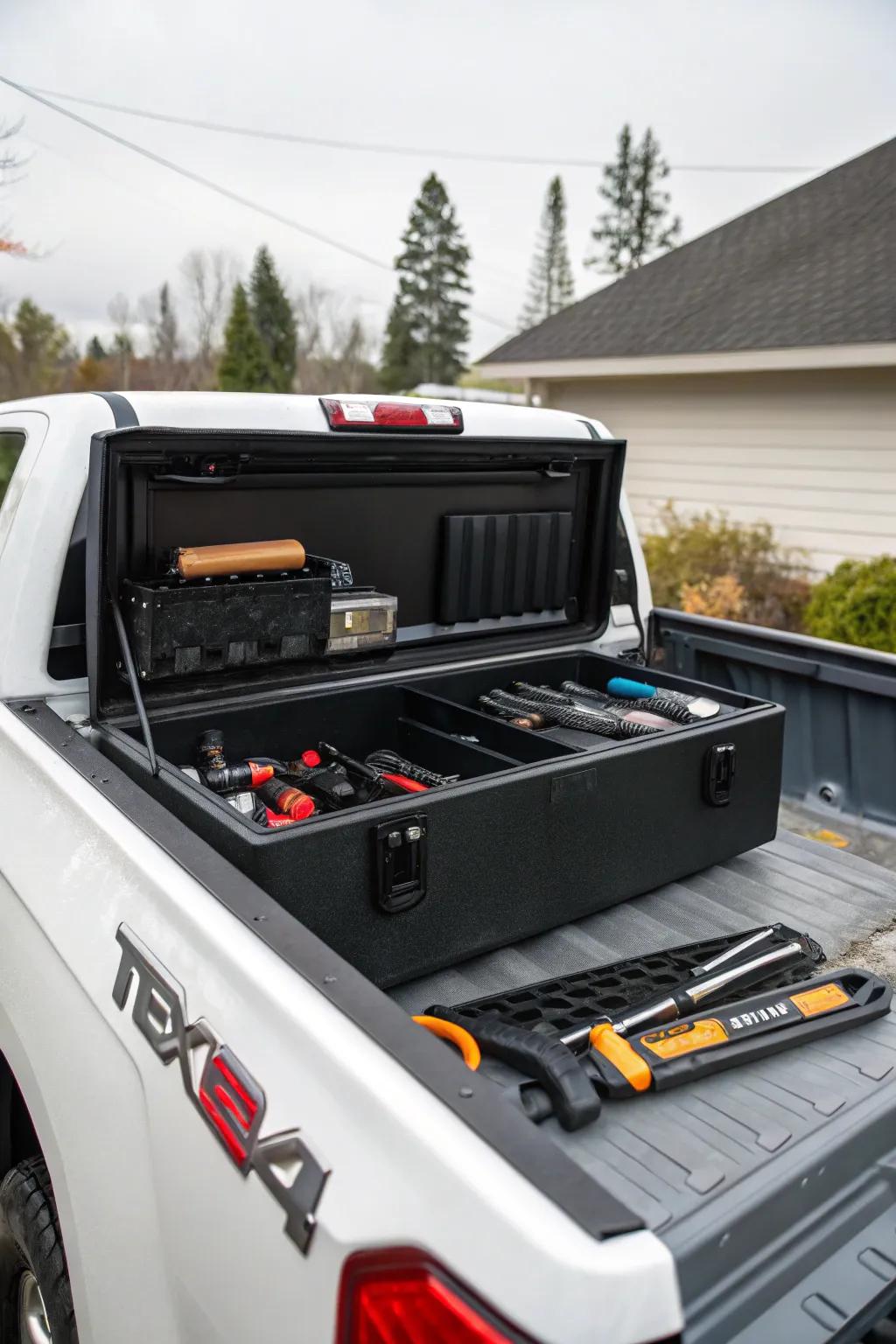 Keep your tools safe and organized with a rugged toolbox.