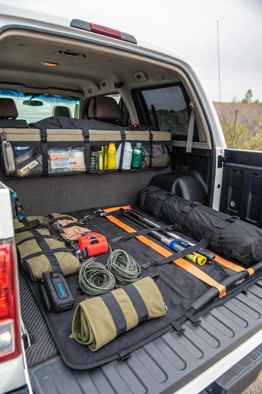 Use velcro straps to keep your cargo stable.