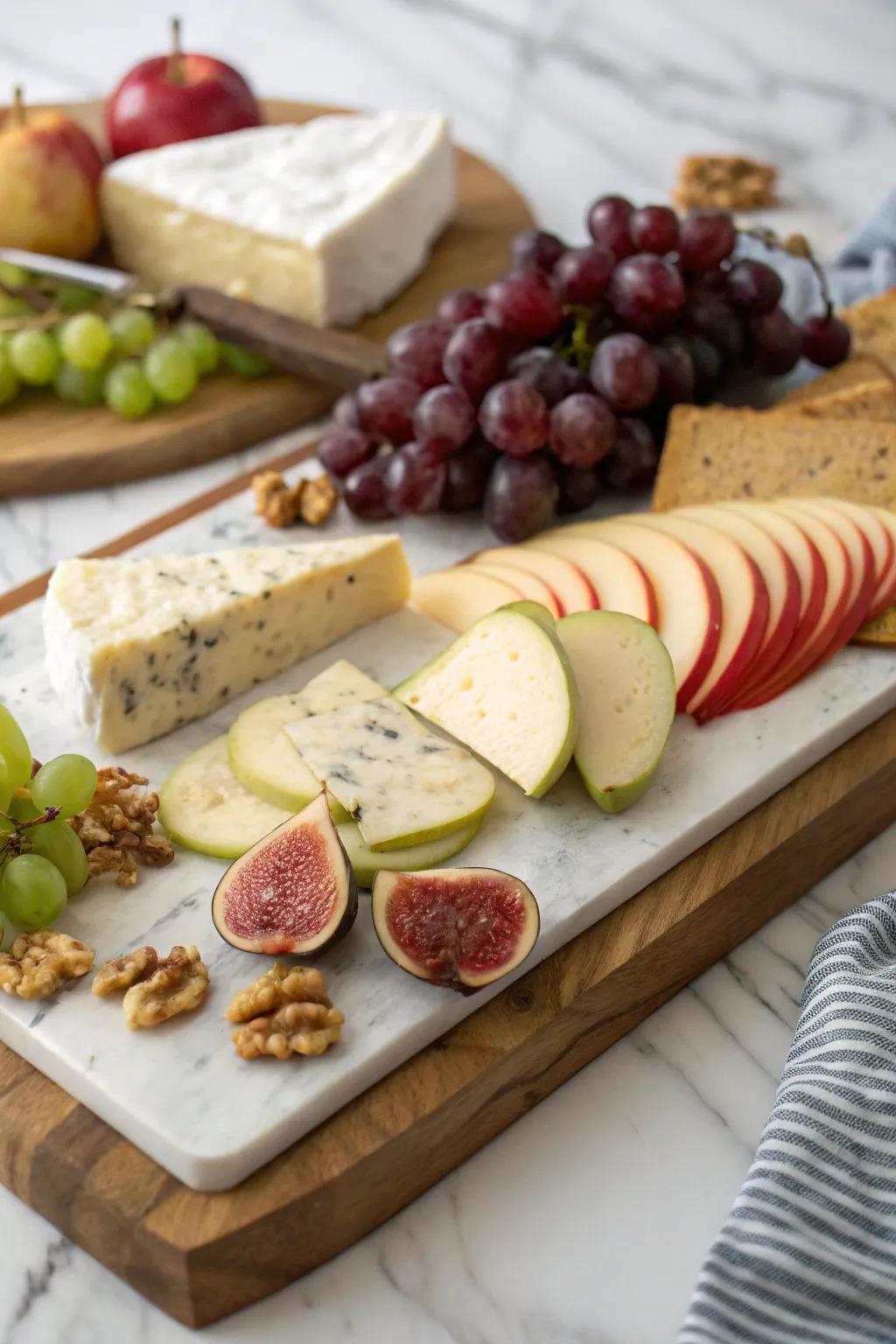 A tasting board that enhances both style and function.