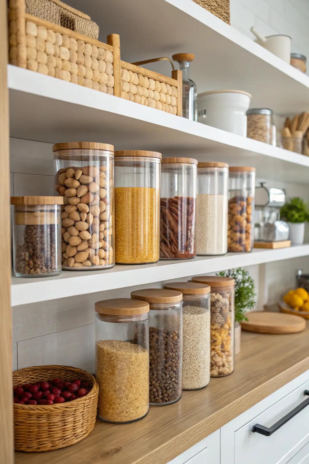 Sustainable containers for an eco-conscious kitchen.