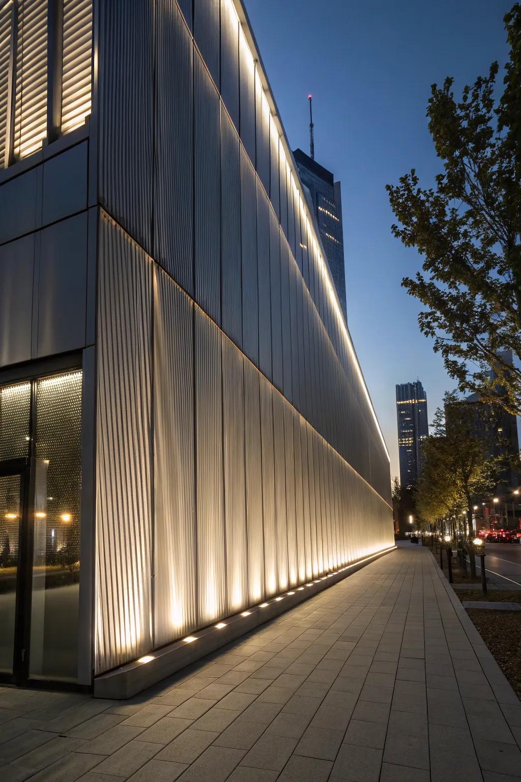 Backlighting creates a magical and safe exterior radiance.