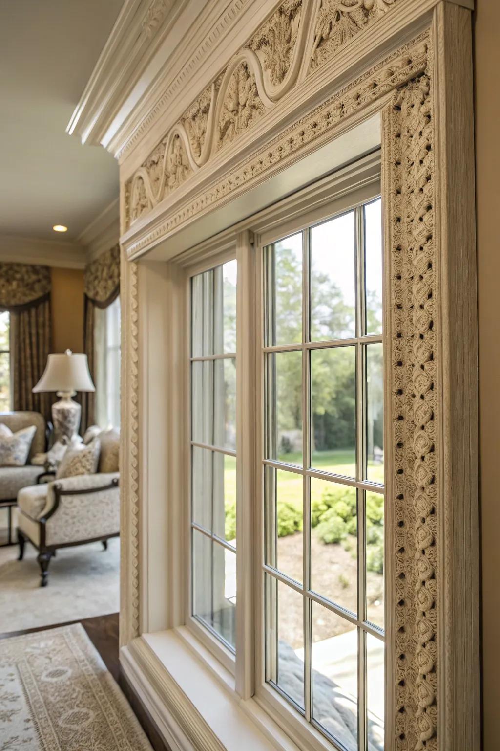 Layering trims crafts a sophisticated and luxurious appearance.