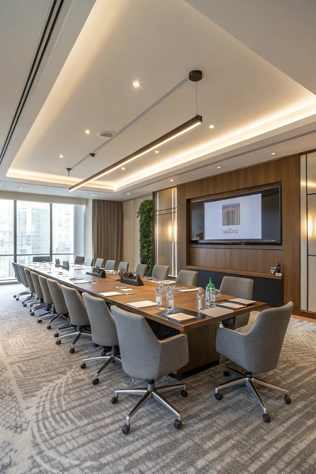 U-shaped seating encourages participation and sight.