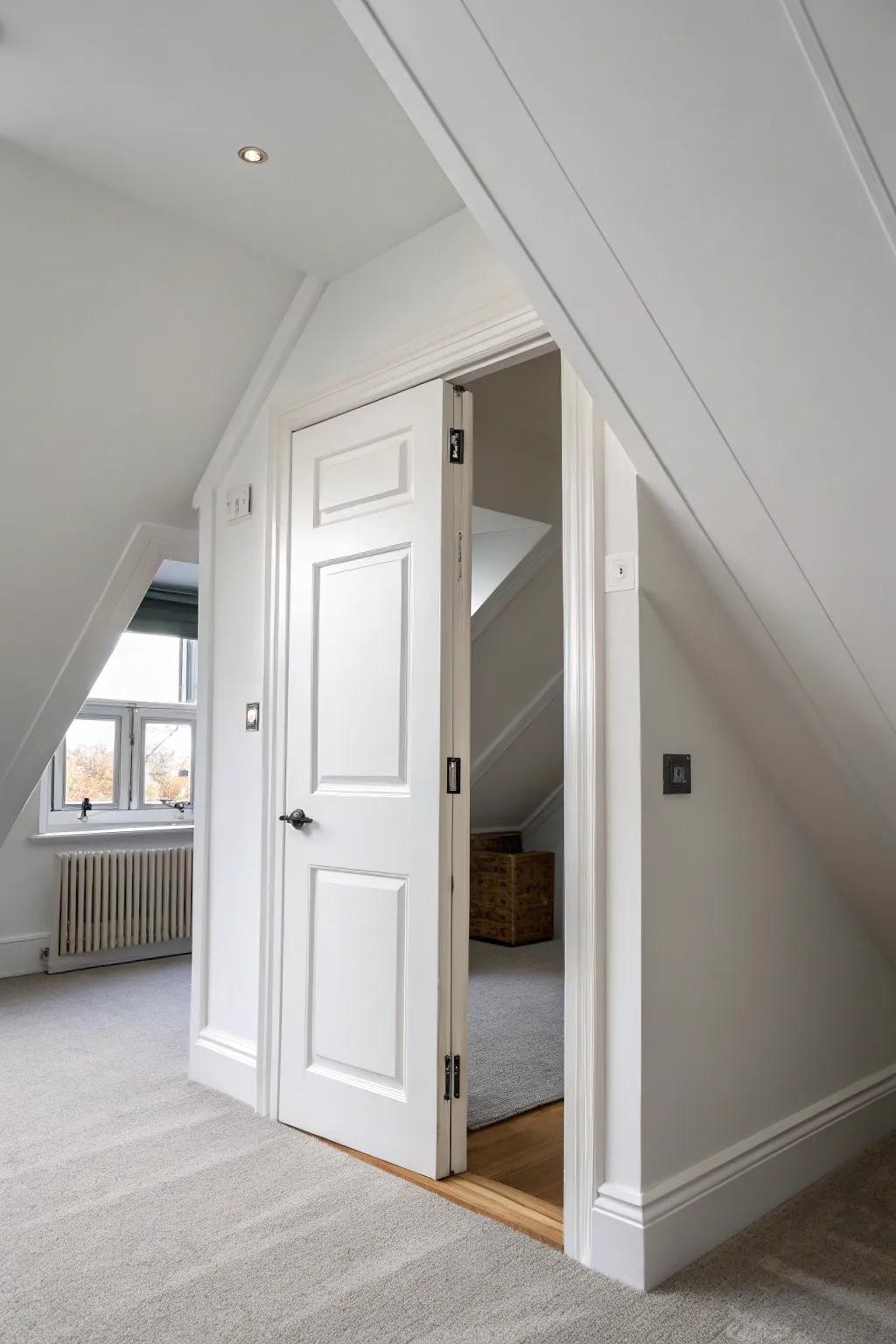 Minimalist white trim offers a fresh, cohesive appearance.