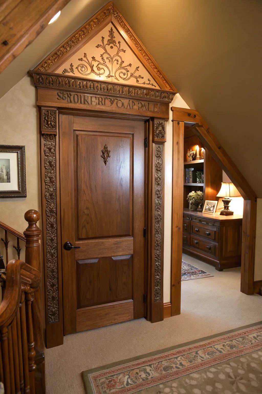 Custom-shaped trim offers personalized style.