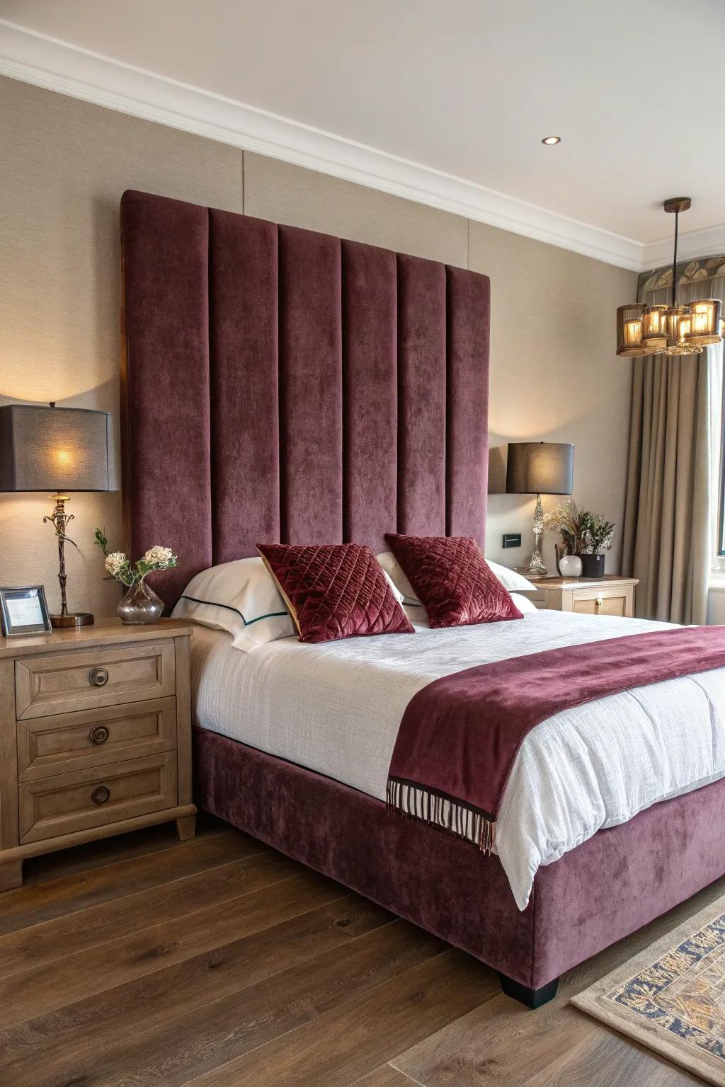 Upholstered panels bring a sense of softness and luxury to any bedroom.