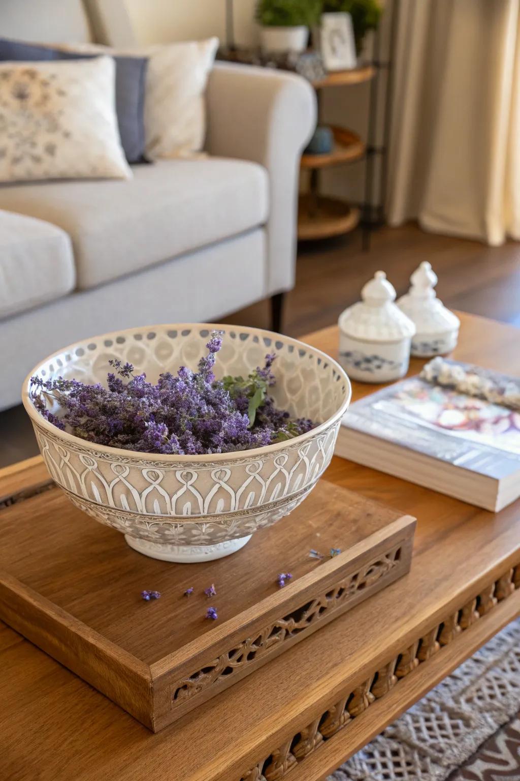 Maintain a fresh-scented home with lavender aroma blend.