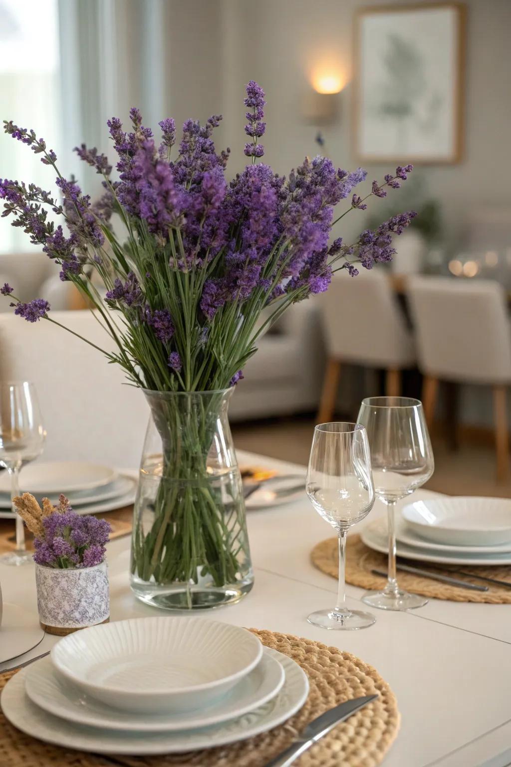 Introduce charm to your home with lavender stems.