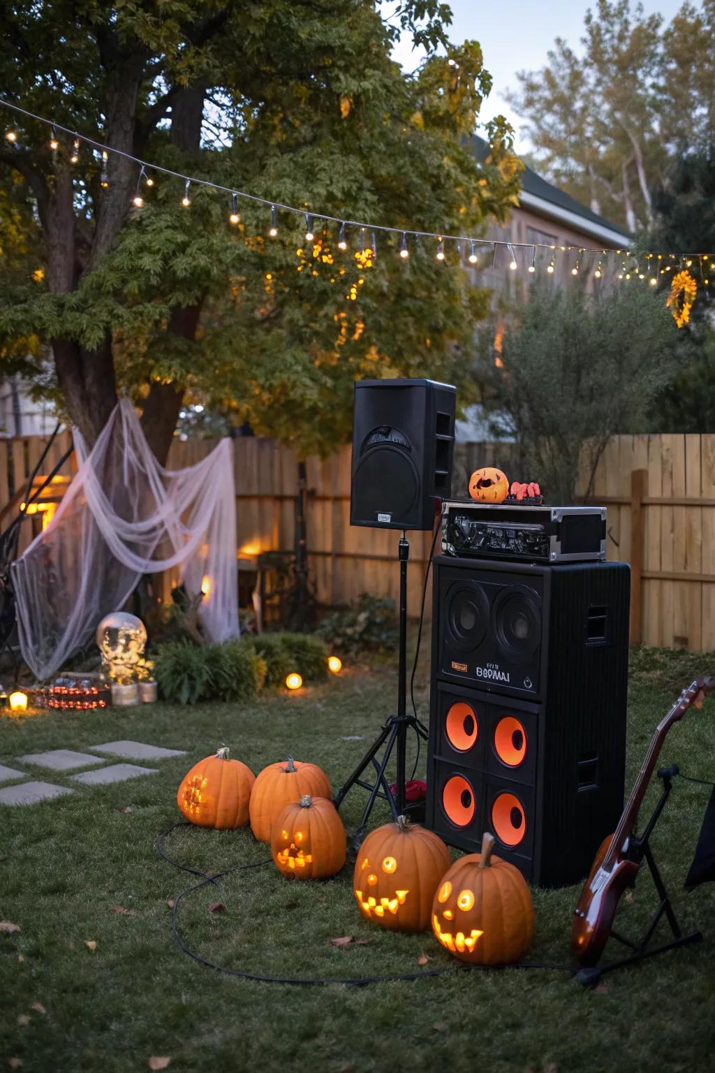 Music and sound effects set the stage for a hauntingly good time.