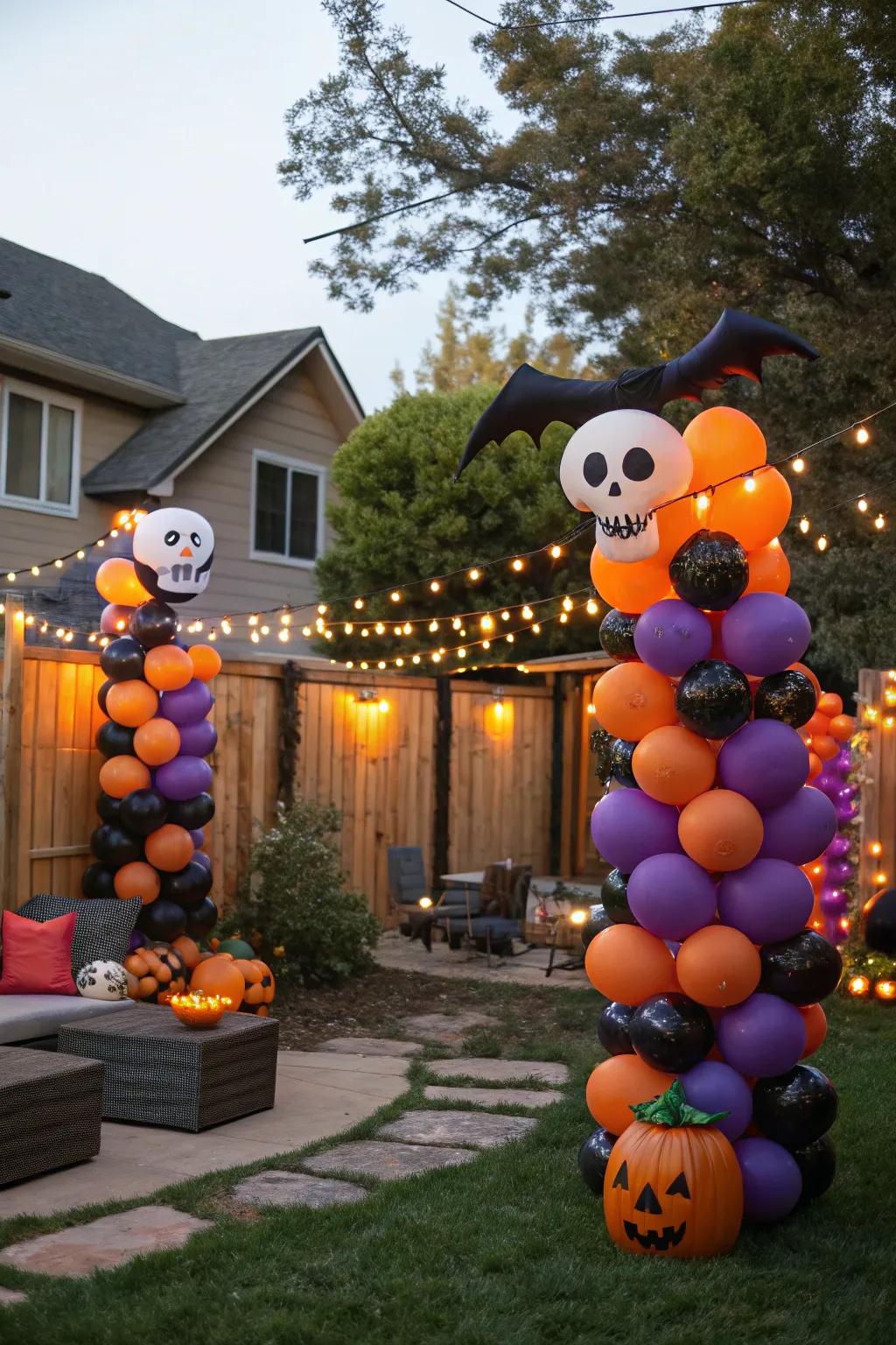 Balloons bring a burst of color and fun to any Halloween celebration.
