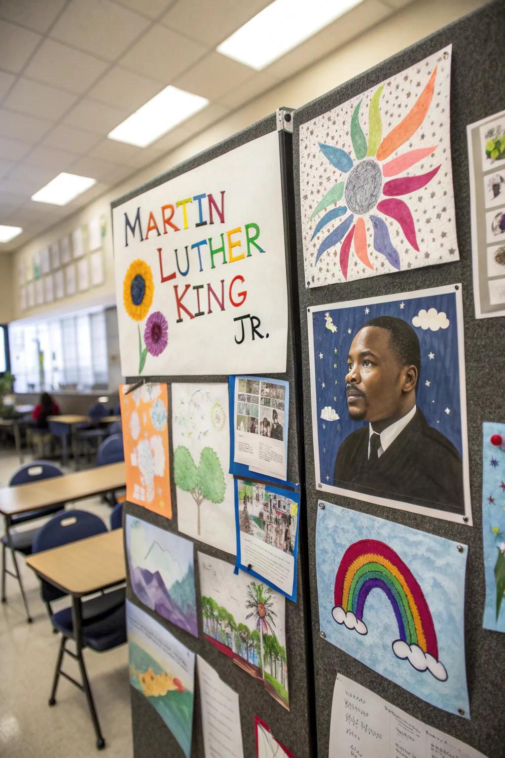 Student creations capture and express personal interpretations of MLK's legacy.