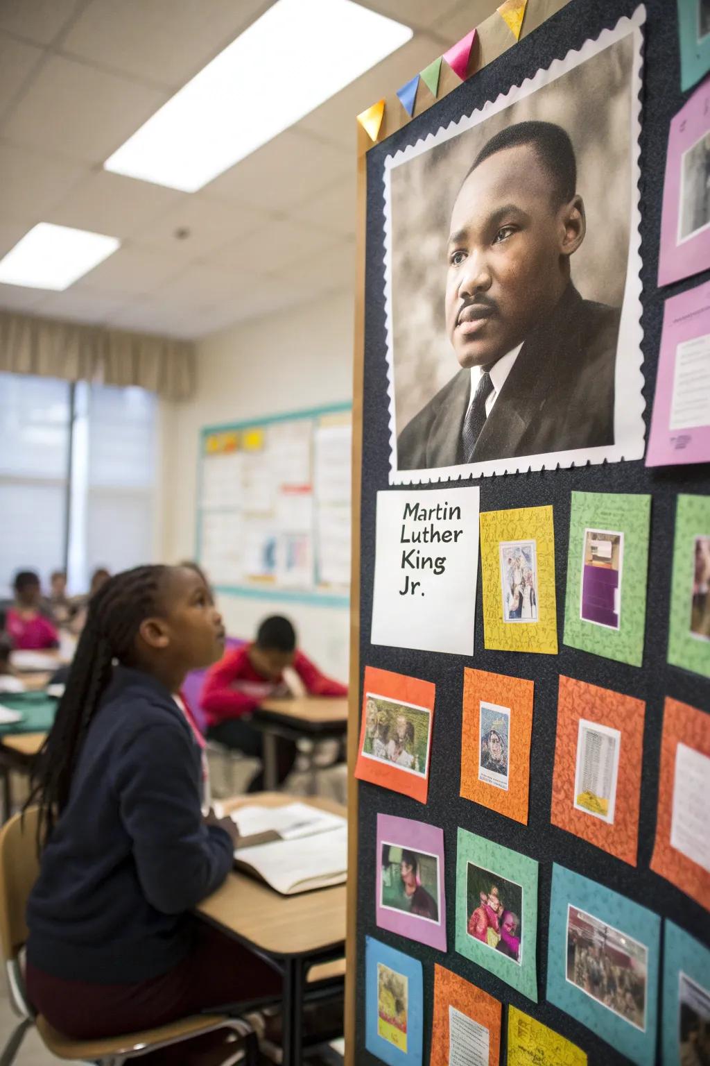 Students' role models stand side-by-side with Martin Luther King Jr.