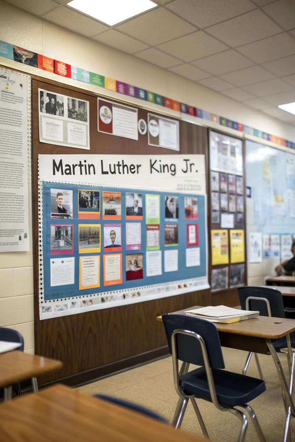 A historic timeline of MLK's life delivers an educational experience.
