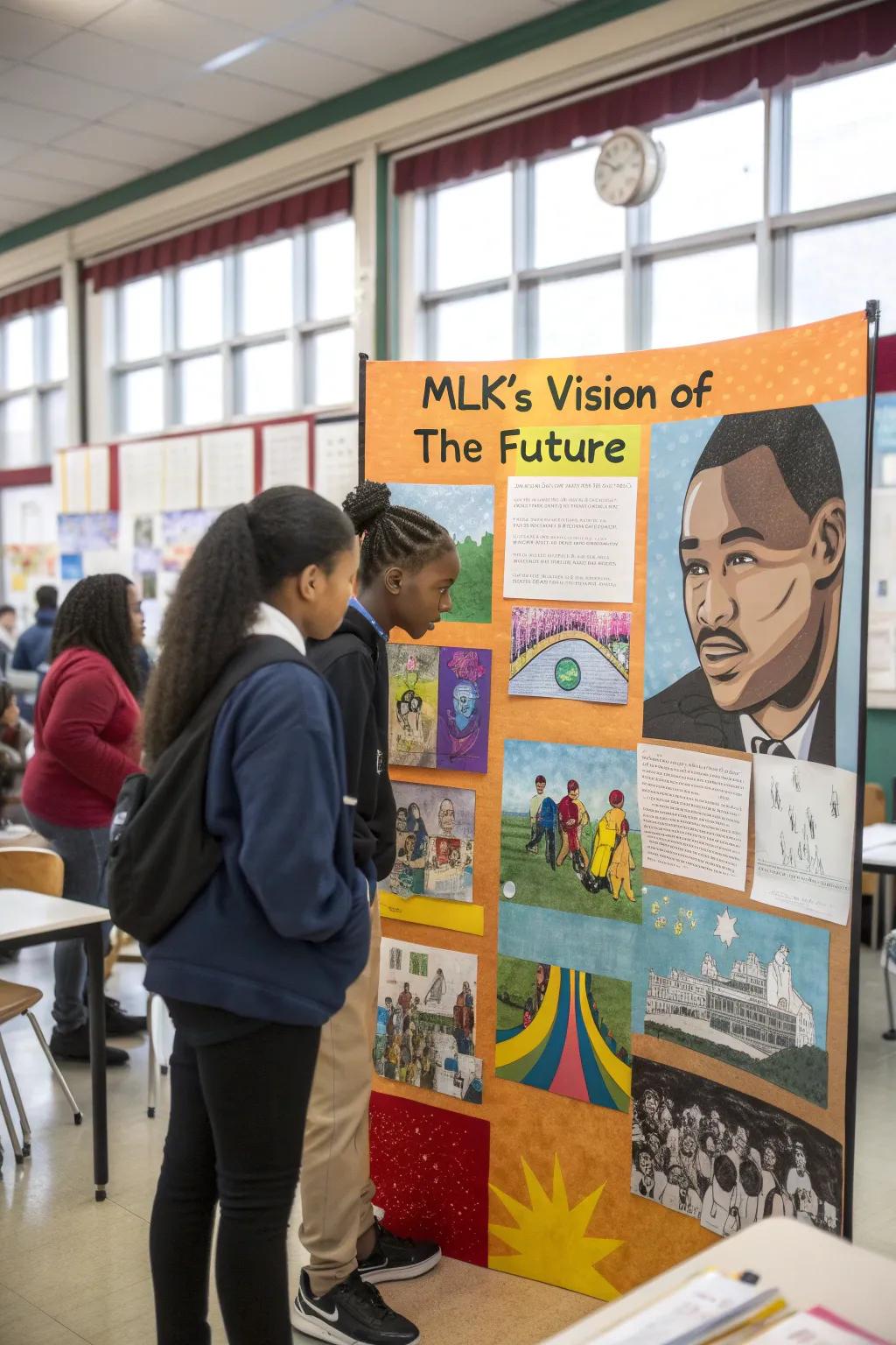 Students share a visionary future influenced by MLK's guiding ideals.
