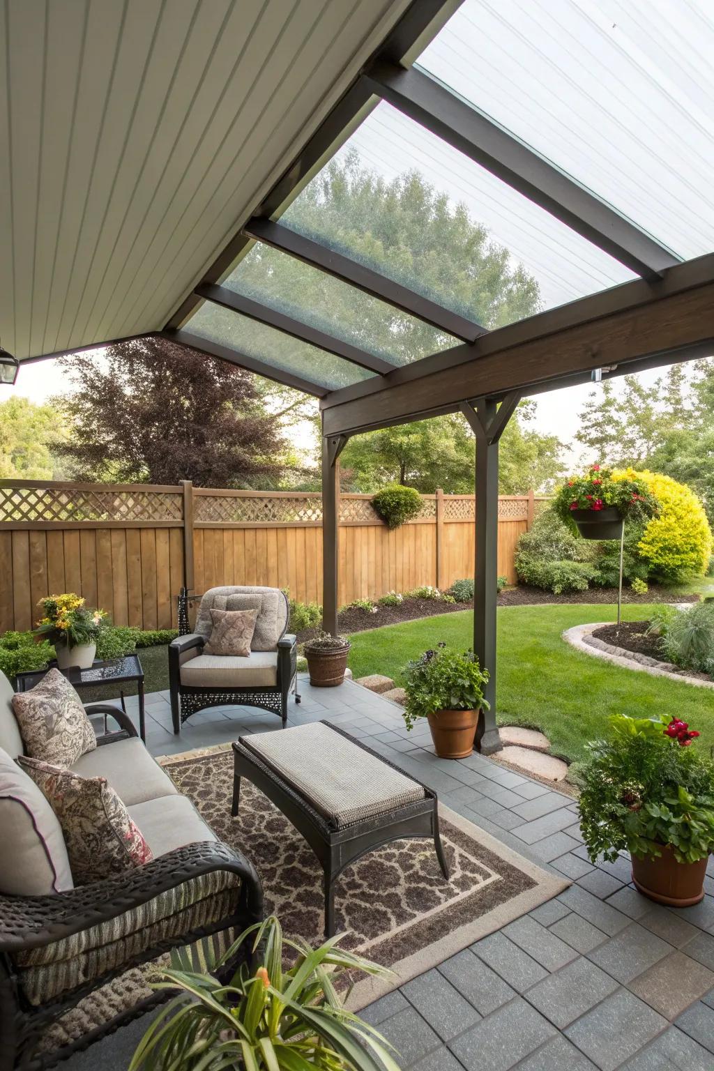 A sheltered roof that offers protection and coziness.