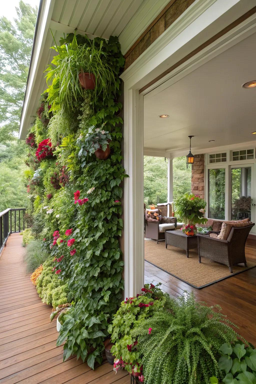 Vertical gardens that bring nature closer.