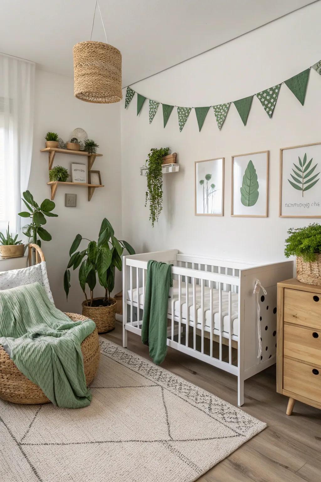 Scandinavian elements present a neat, modern appearance.