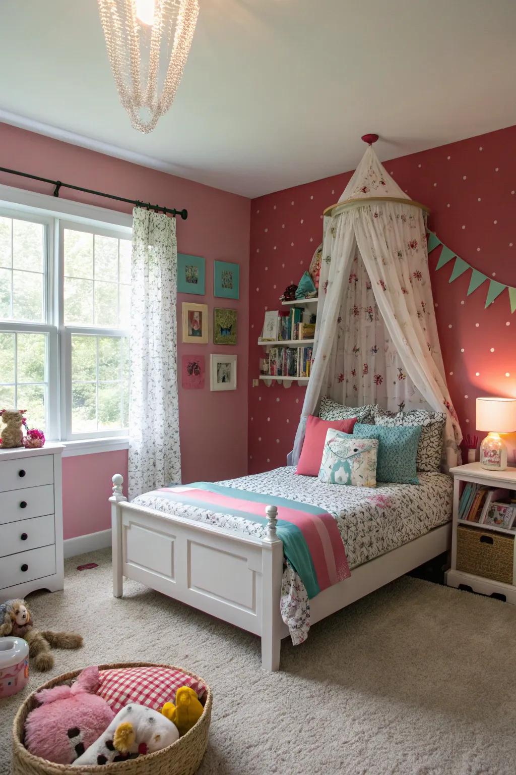 A feature wall that captures attention with its bold design.