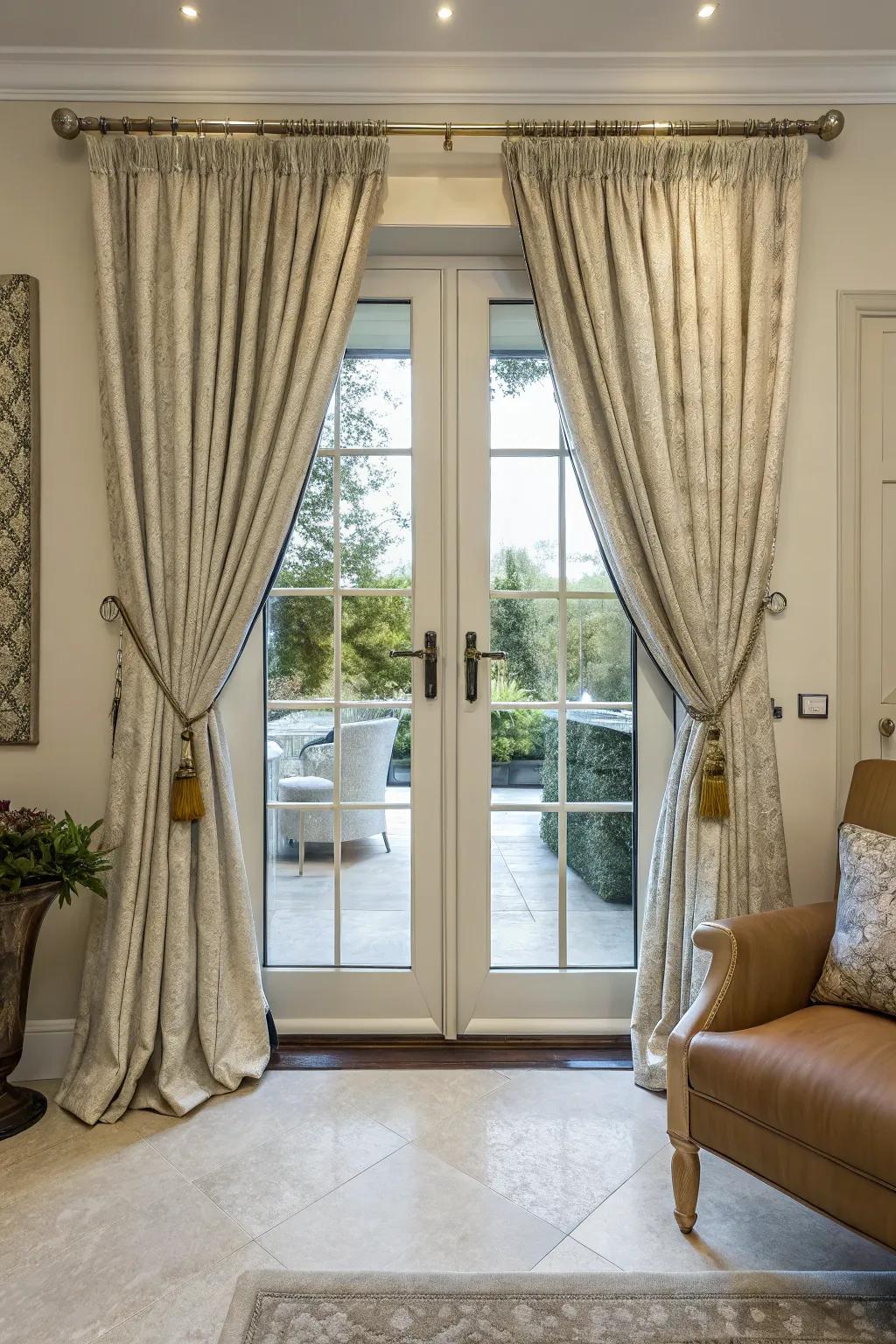 Creative tiebacks can add flair and functionality.