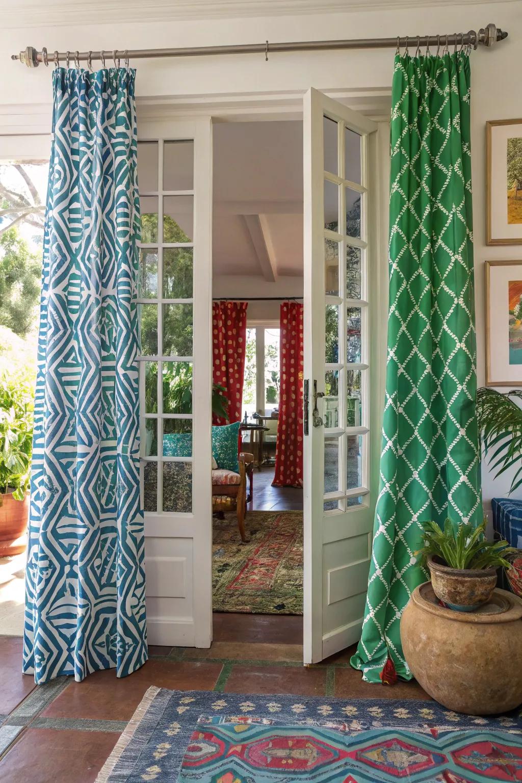 Bold patterns can become a stunning focal point.