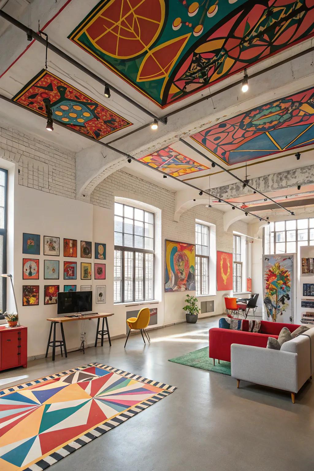 Striking ceiling panels transform your ceiling into an artwork.