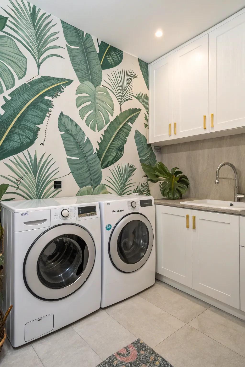 Invite the outdoors in with wallpaper inspired by botanical wonders.