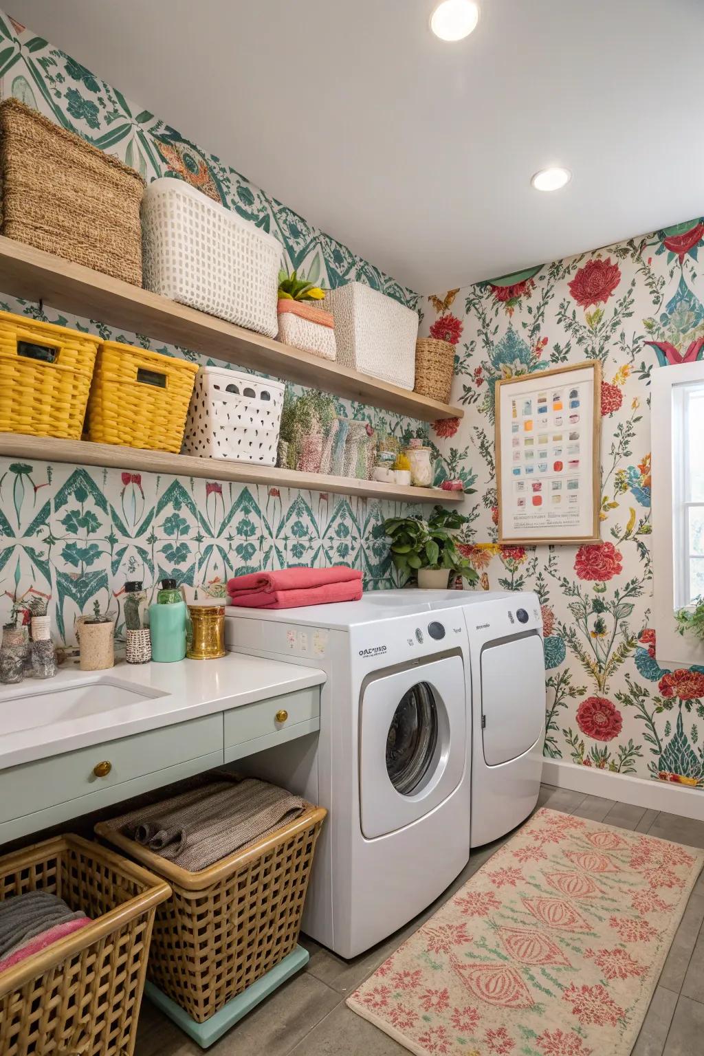 An eclectic mix of styles creates a unique and vibrant space.