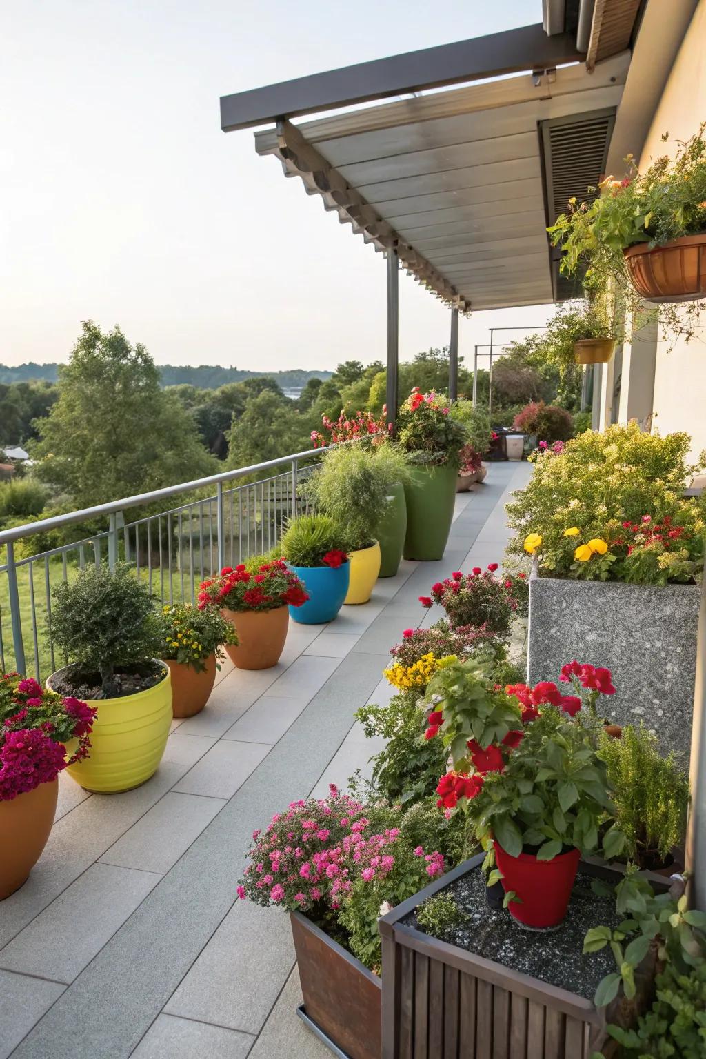 Creative containers bring personality and variety to patio gardens.