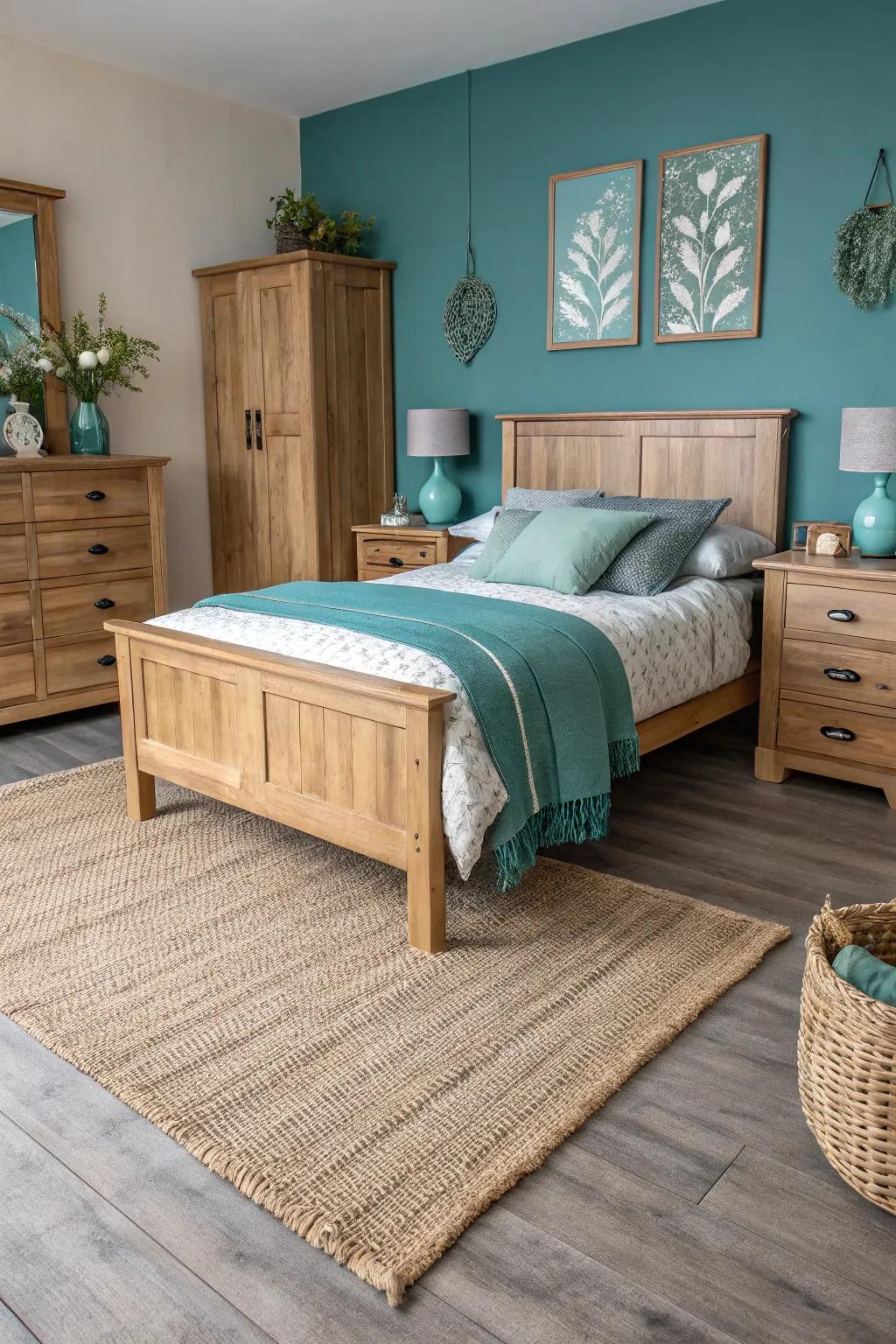 Natural elements add warmth and balance.