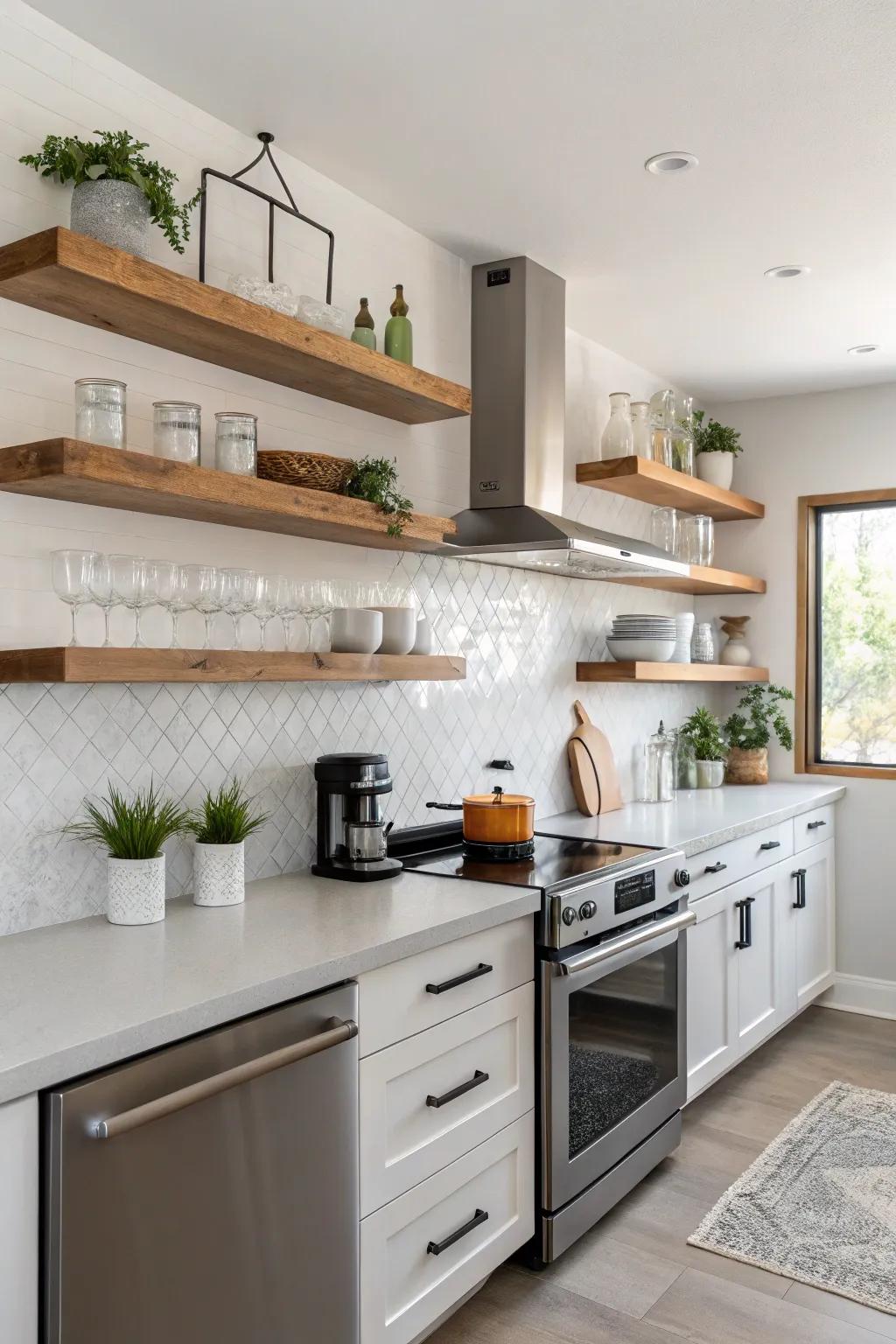 Levitating platforms infuse streamlined and minimalistic storage.