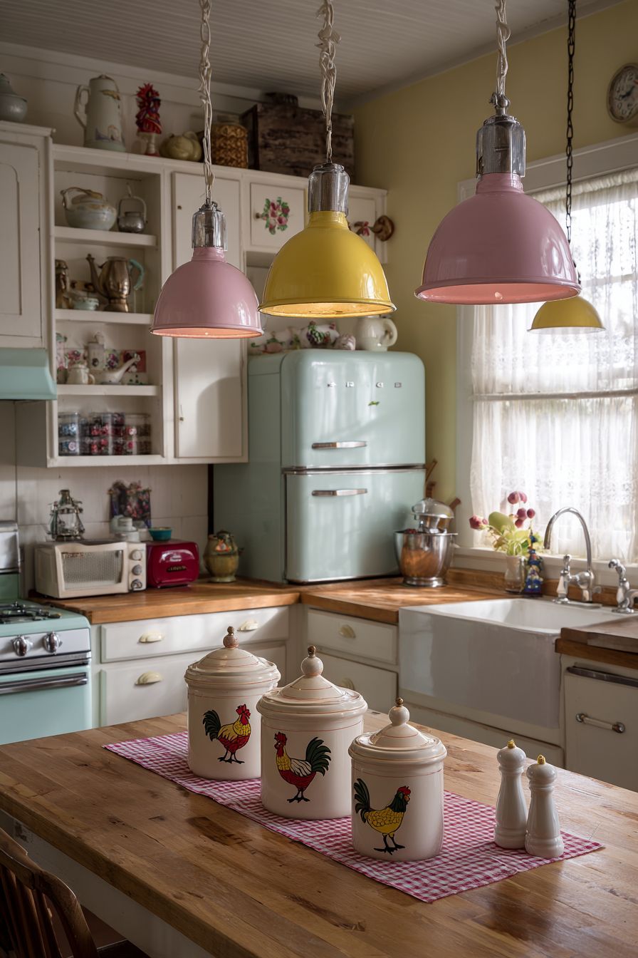 Brighten with Retro Pendant Lights