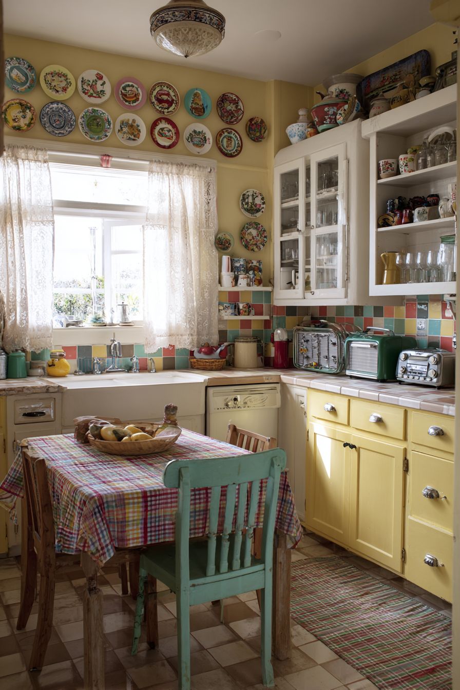 Adorn with Retro Dinner Plates