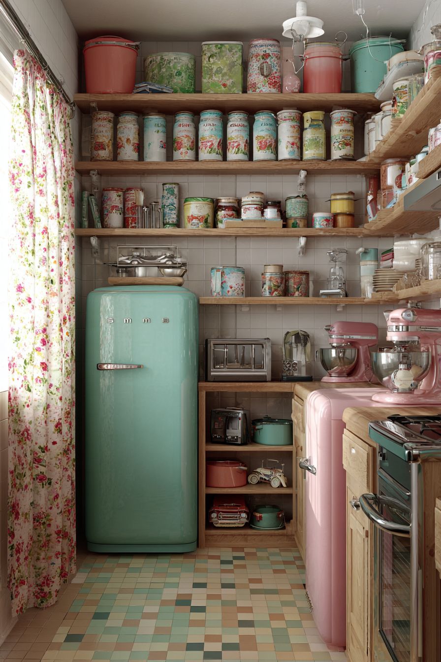 Accent with Bright Retro Appliances