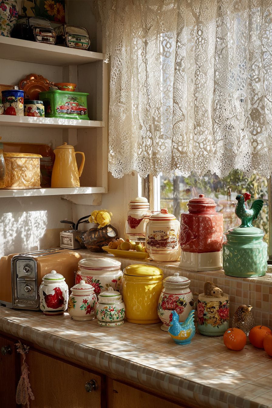 Display Retro Salt and Pepper Shakers