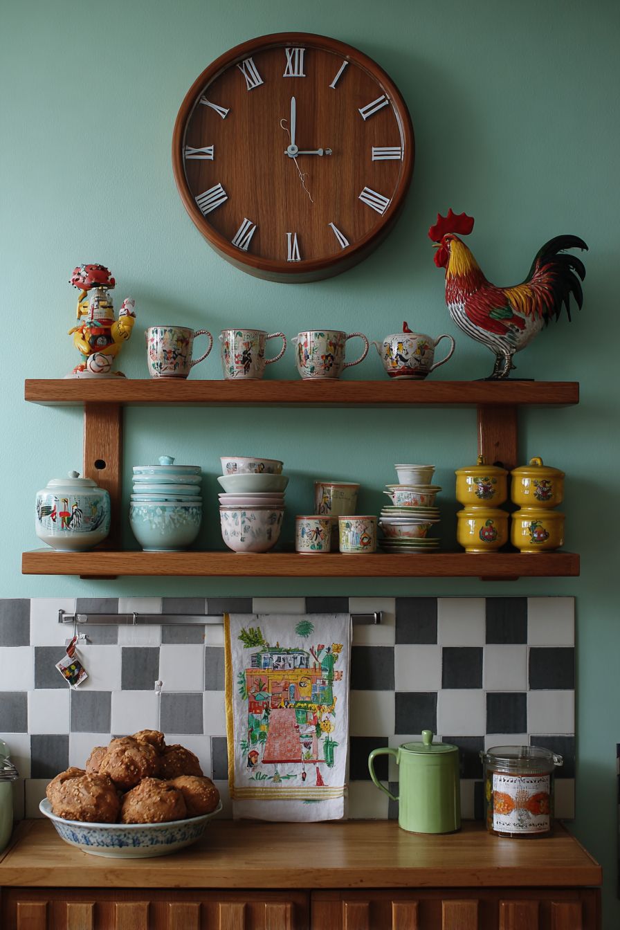 Include Mid-Century Modern Clock