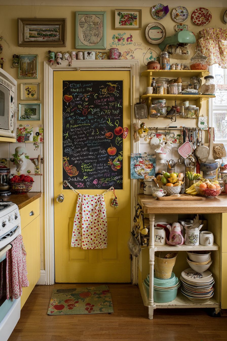 Create a Chalkboard Pantry Door