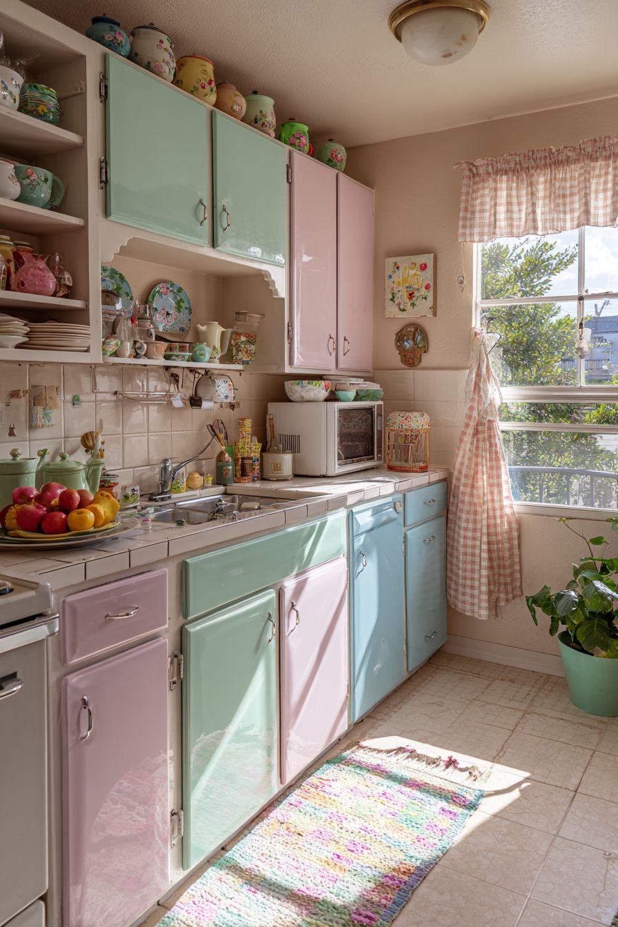 Introduce Pastel Colored Cabinets