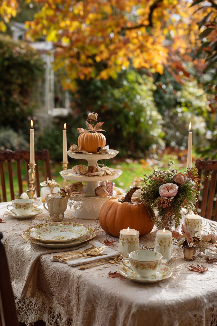 Vintage Autumn Tea Party