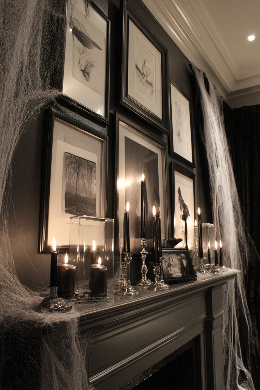 Simple Black and White Art Display