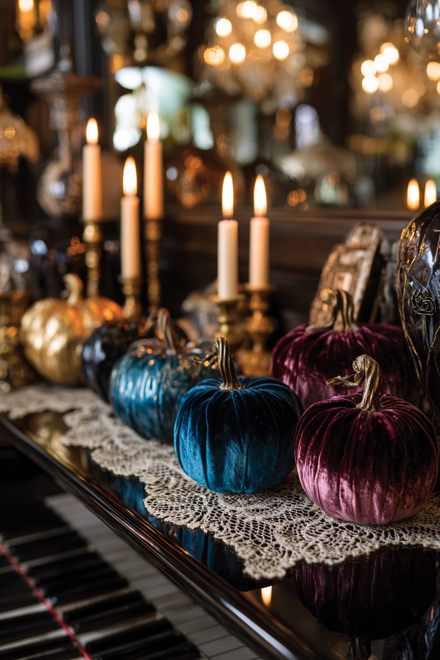 Maximize Impact with Velvet Pumpkin Decor