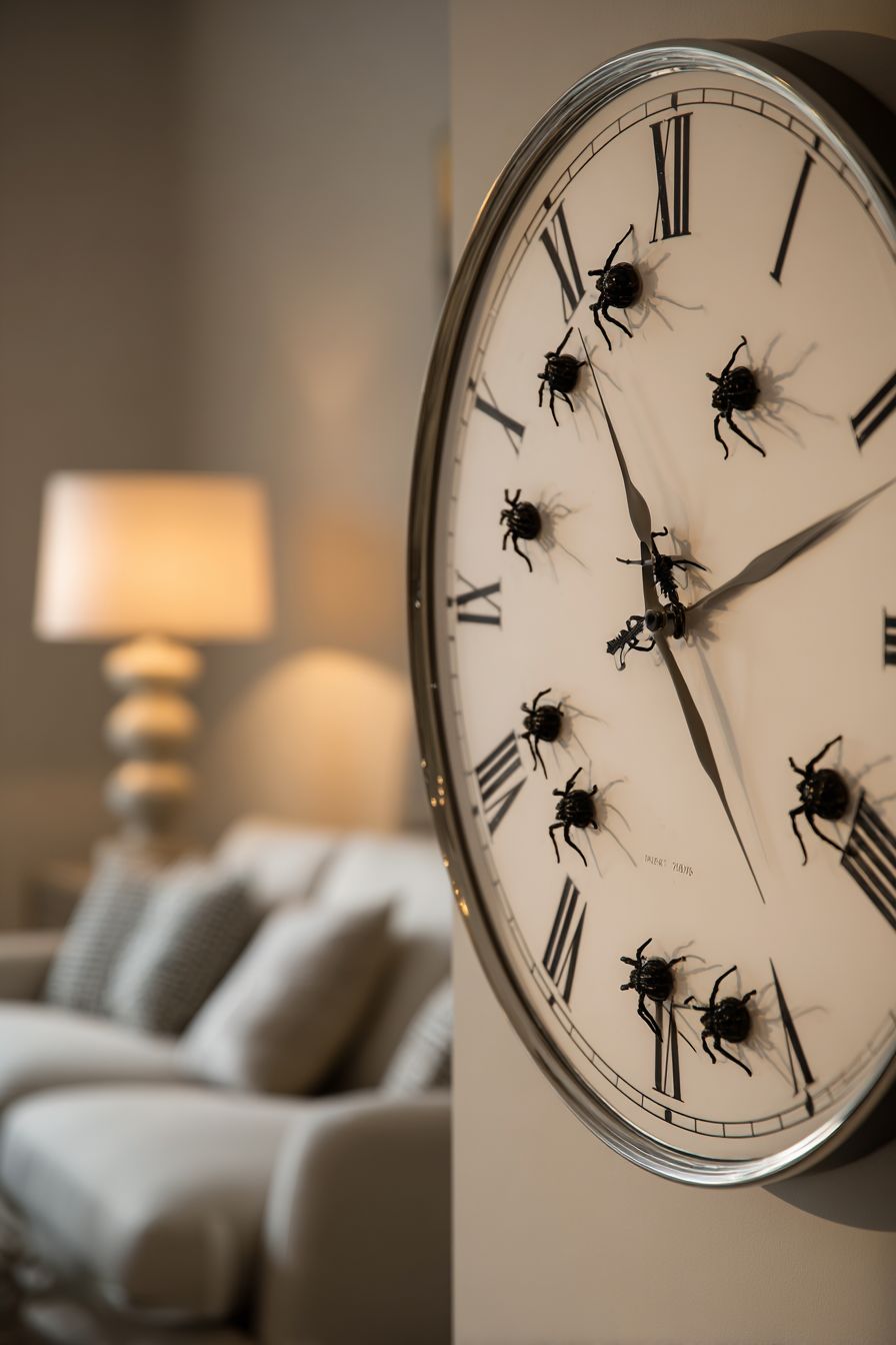 Transform Wall Clock with Spider Clings