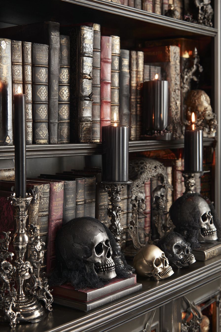 Organize a Dark Themed Bookshelf