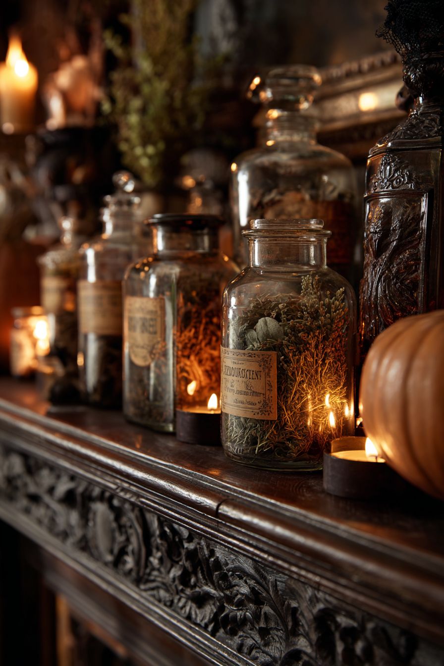 Create Intrigue with Vintage Apothecary Jars