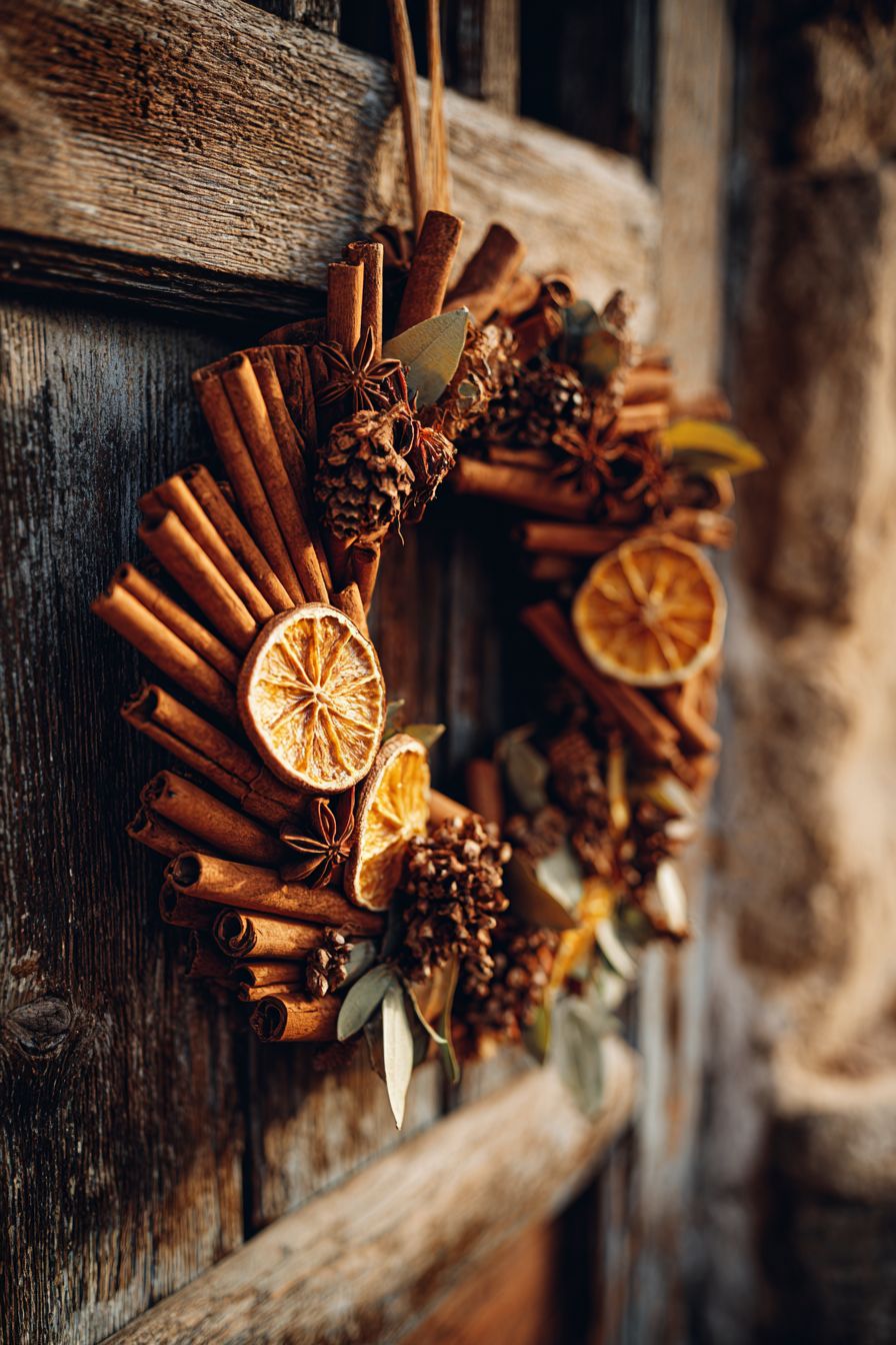 Craft a Cinnamon Stick Wreath
